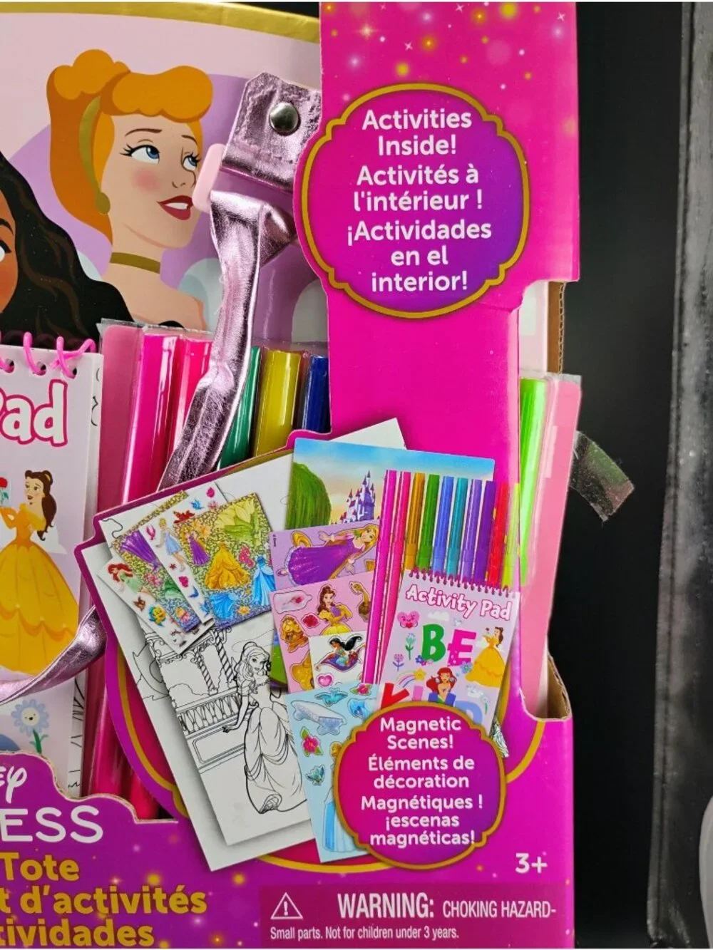 Disney Princess Activity Tote Set With Pad Stickers & Markers
